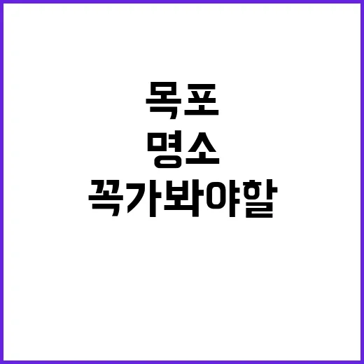 목포에서 꼭 가봐야…