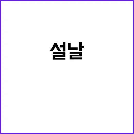 설날에 서울에서 꼭…