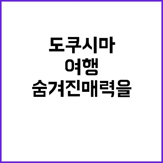 도쿠시마를 여행하는 방법: 숨겨진 매력을 발견하려면 이렇게