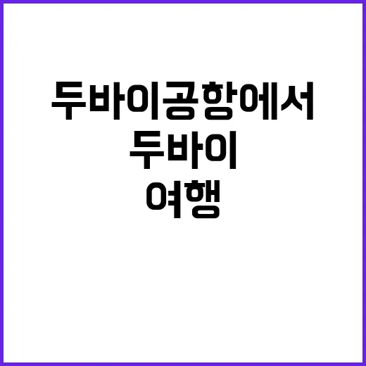 두바이 공항에서 편…