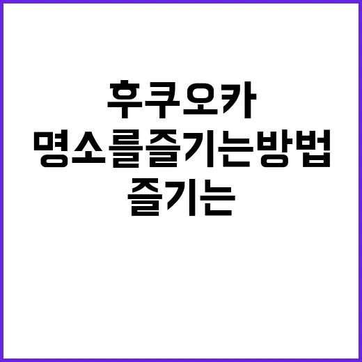 후쿠오카에서 꼭 방…