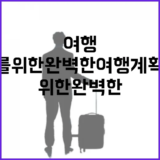 초보자를 위한 완벽한 여행 계획 세우는 방법 - 요약