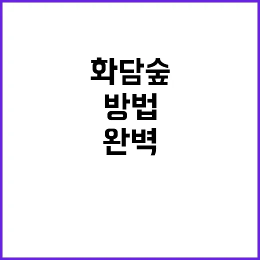 화담숲을 완벽하게 …