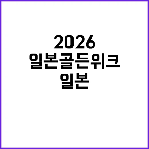 일본 골든위크 20…