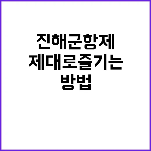 진해군항제를 제대로 즐기는 방법