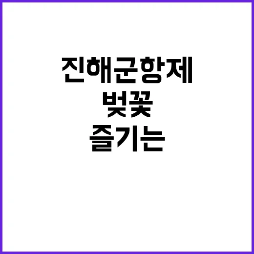 진해군항제를 즐기는…