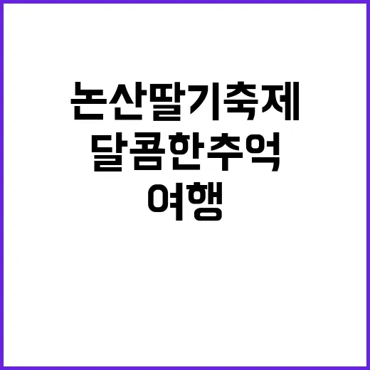 논산 딸기축제를 즐…