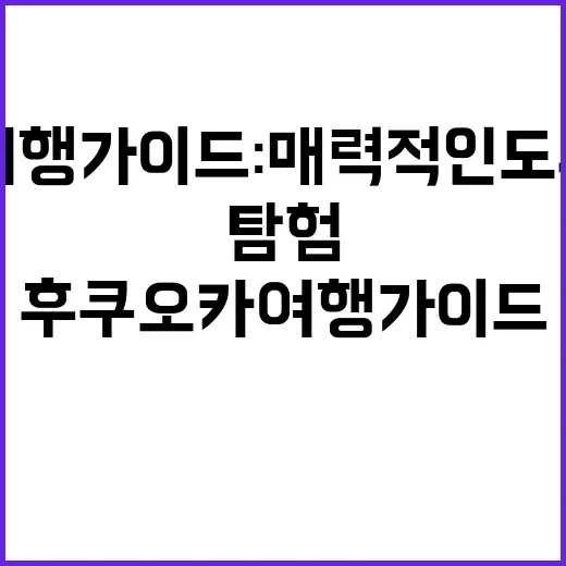 후쿠오카 여행 가이…