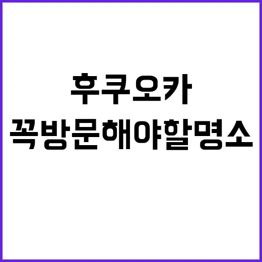후쿠오카에서 꼭 방…