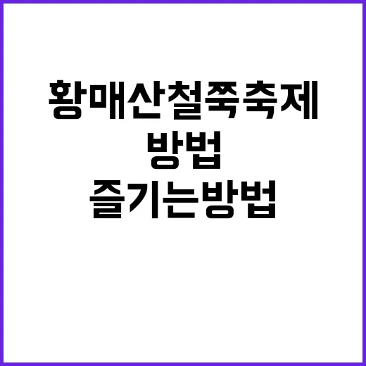 황매산 철쭉축제를 …