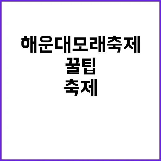 해운대 모래축제 즐…