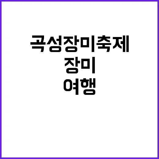 곡성 장미축제 즐기…