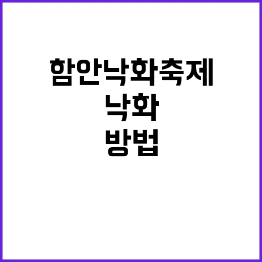 함안 낙화축제를 만…
