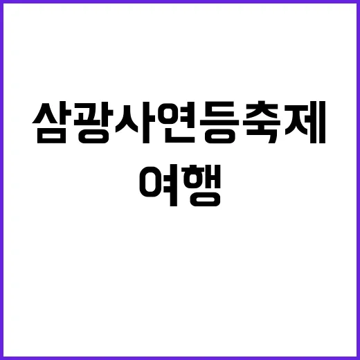 삼광사 연등축제, …