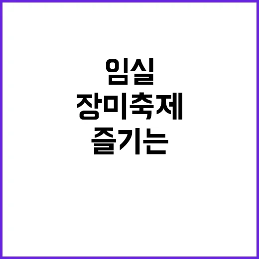 임실 장미축제 제대…