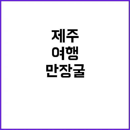 제주 만장굴 여행을…