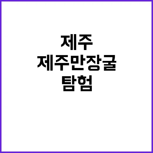 제주 만장굴 탐험,…