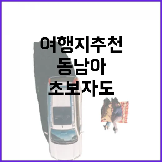 동남아여행지추천, 초보자도 덜 헤매는 도시 고르는 방법 - 요약