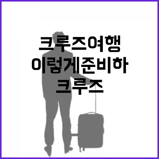 크루즈여행 처음 가려면 이렇게 준비하는 방법 - 요약