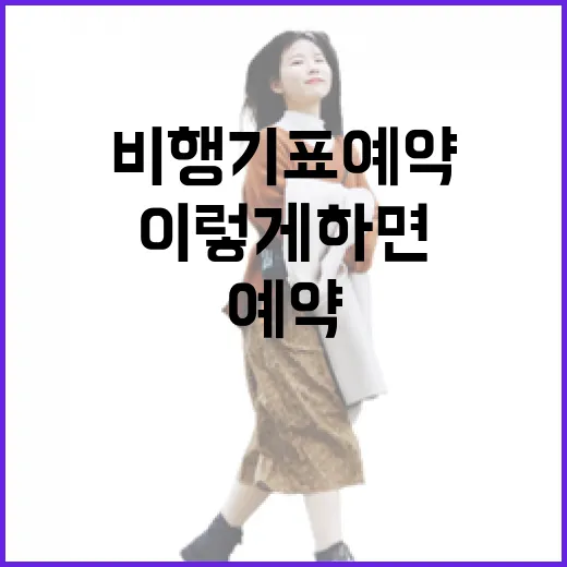 비행기표예약 처음이라면 이렇게 하면 덜 헤맵니다 - 요약
