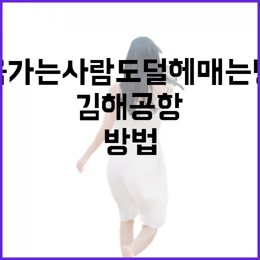 김해공항 처음 가는 사람도 덜 헤매는 방법 - 요약