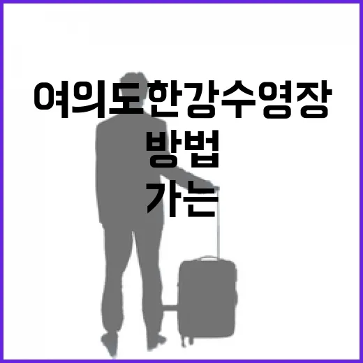 여의도 한강수영장 가는 방법, 지하철·주차·주변 코스까지 이렇게 잡으면 편합니다 - 요약