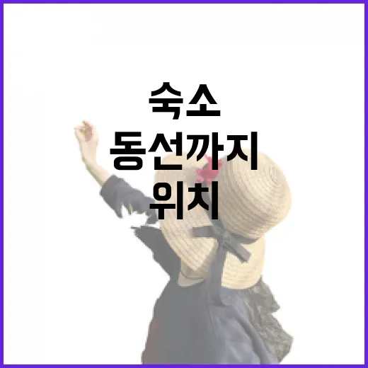 길치도 덜 헤매는 숙소예약 방법, 위치부터 동선까지 이렇게 고르면 편합니다 - 요약