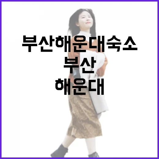 부산해운대숙소 잡는 방법, 길치도 덜 헤매는 위치 기준 - 요약