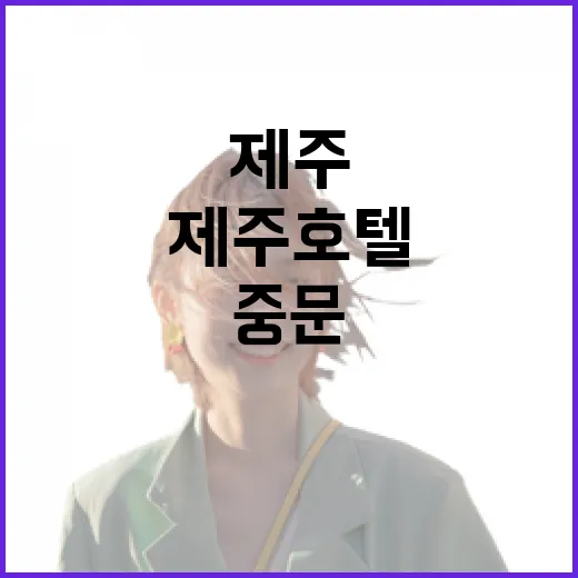 제주호텔 고르는 방법, 공항부터 중문까지 동선 안 꼬이게 잡는 법 - 요약