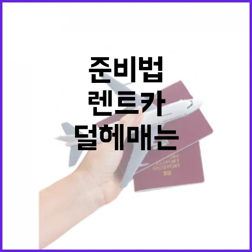 초보자를 위한 렌터카 이용 방법, 길치도 덜 헤매는 동선 준비법 - 요약
