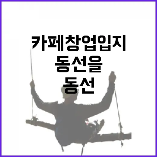 카페창업 입지를 고르려면 이렇게 동선을 먼저 보세요 - 요약