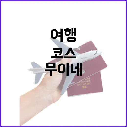 무이네여행 처음 가려면 이렇게 이동하세요: 호치민 출발 동선과 주변 코스 잡는 방법 - 요약