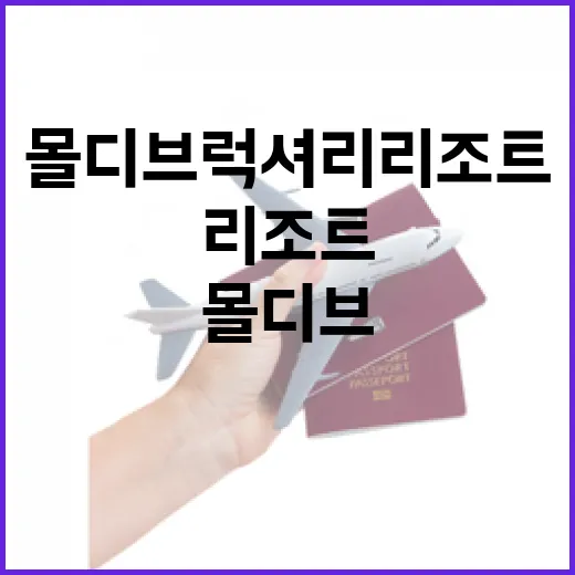 몰디브럭셔리리조트 고르려면 공항 이동시간부터 보는 방법 - 요약