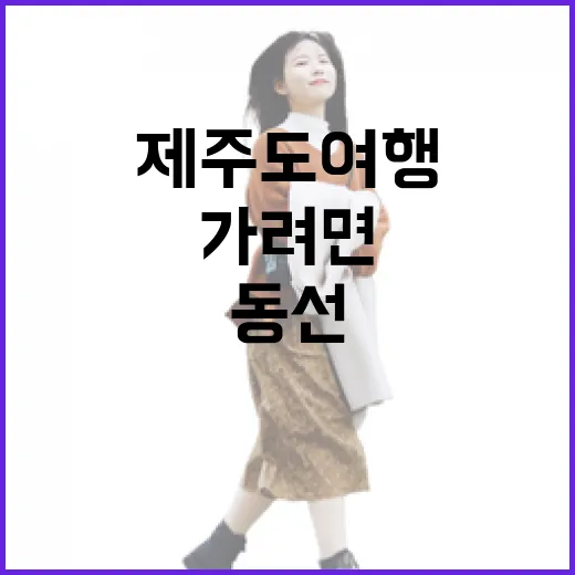 제주도여행 처음 가려면 이렇게 동선을 잡는 방법 - 요약