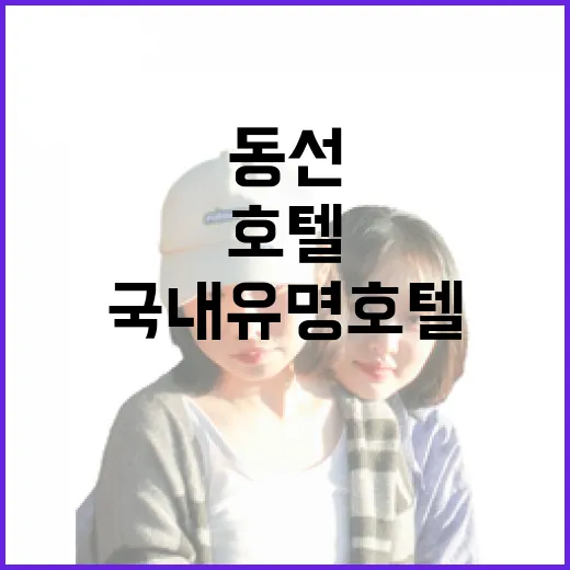 국내유명호텔 가려면 이렇게 동선 잡는 방법 - 요약