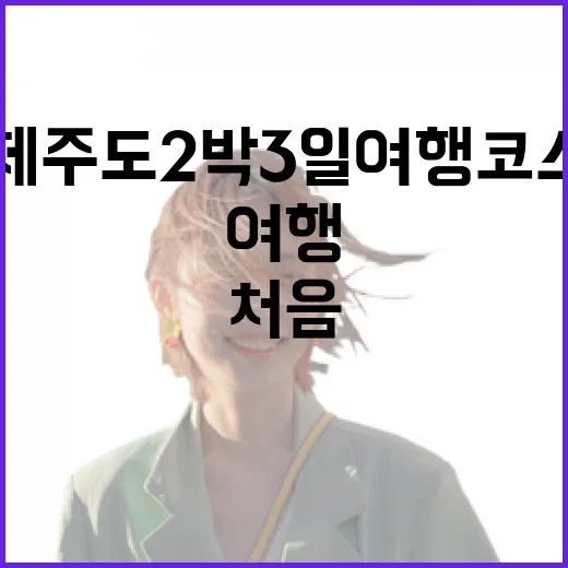 제주도2박3일여행코스 처음 짤 때 동선 덜 꼬이게 가는 방법 - 요약