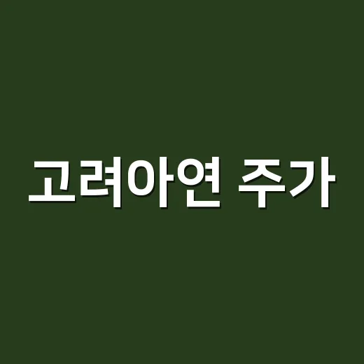 고려아연 주가, 실적이 좋은데도 왜 조심해서 봐야 할까요? - 요약