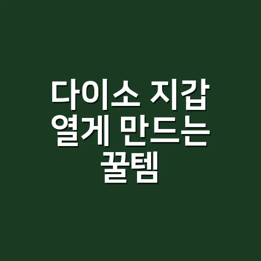 다이소 지갑 열게 만드는 꿀템, 약사가 보면 뭐부터 확인해야 할까요? - 요약