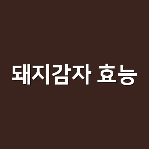 돼지감자 효능, 혈당에 좋다는데 당뇨약과 같이 먹어도 될까요? - 요약