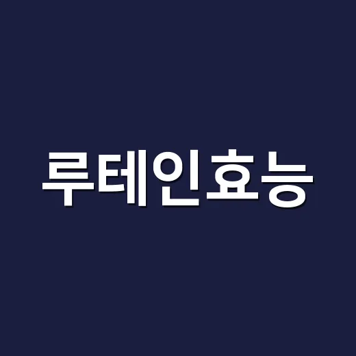 루테인효능, 눈이 침침할 때 바로 먹어도 괜찮을까요? - 요약