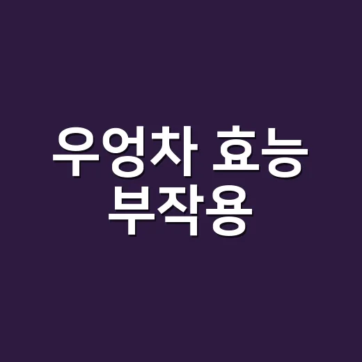 우엉차 효능 부작용, 매일 물처럼 마셔도 괜찮을까요? - 요약