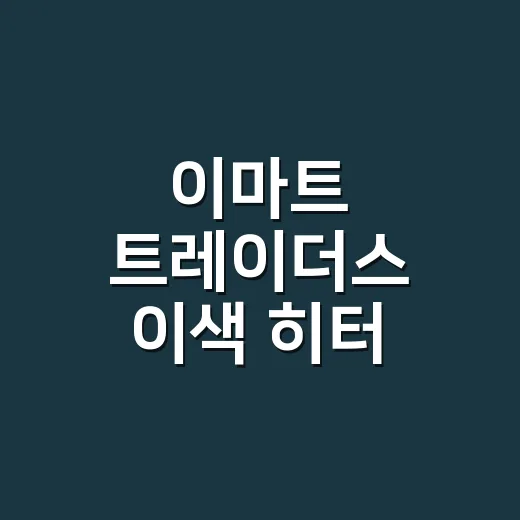 이마트 트레이더스 이색 히터 발견하셨나요? - 요약