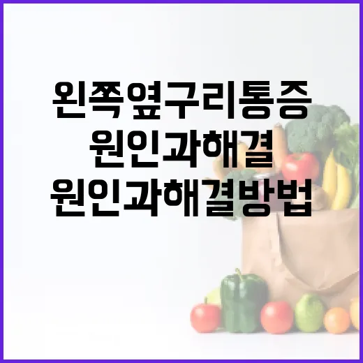 왼쪽 옆구리 통증의 원인과 해결 방법 - 요약