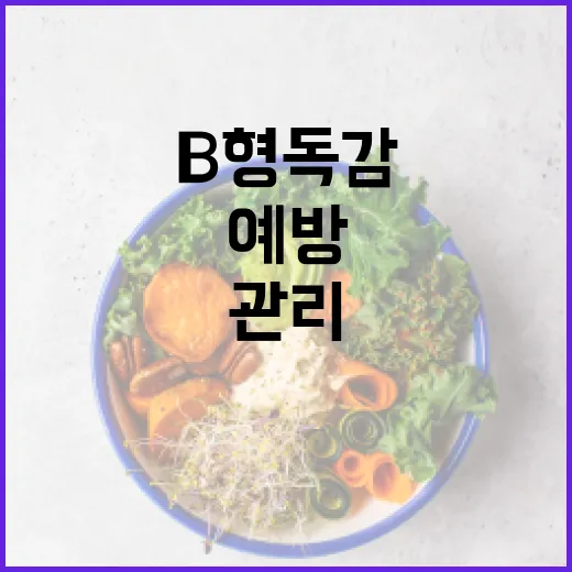 B형 독감을 예방하고 관리하는 방법 - 요약