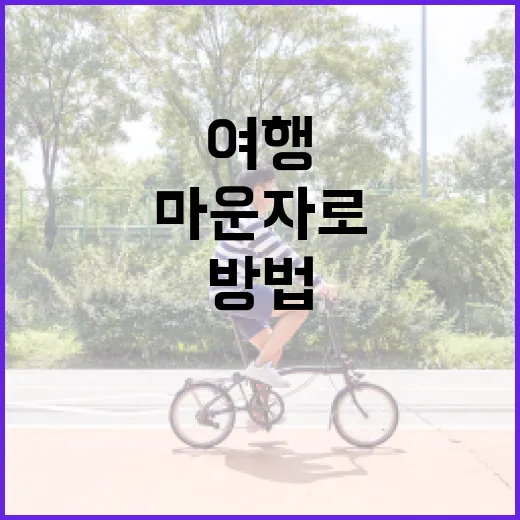 마운자로를 활용하여 효과적으로 여행 준비하는 방법 - 요약