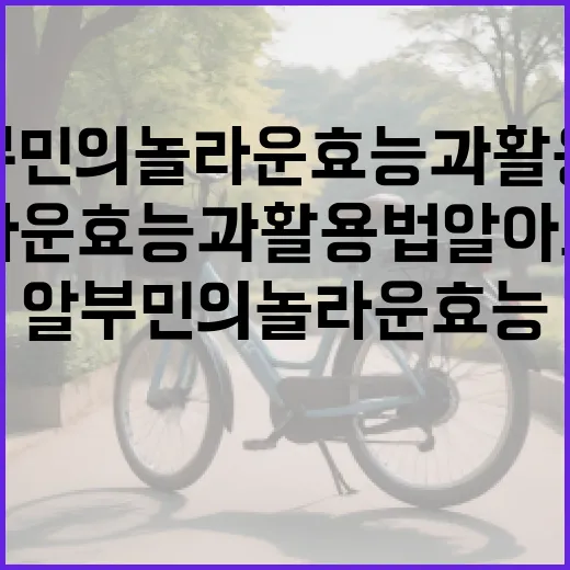 알부민의 놀라운 효능과 활용법 알아보기 - 요약