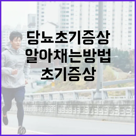당뇨 초기증상을 알아채는 방법 - 요약