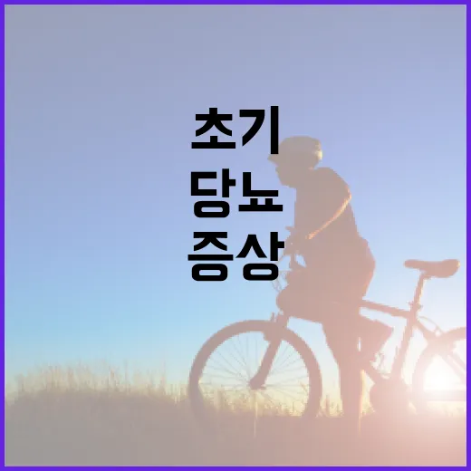 당뇨 초기증상을 알아차리는 방법 - 요약