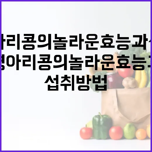 병아리콩의 놀라운 효능과 섭취 방법 - 요약