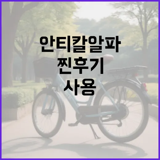 안티칼알파를 사용해보니: 찐후기와 활용법 - 요약